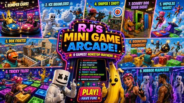 RJ's Mini Game Mayhem — Fortnite Creative map