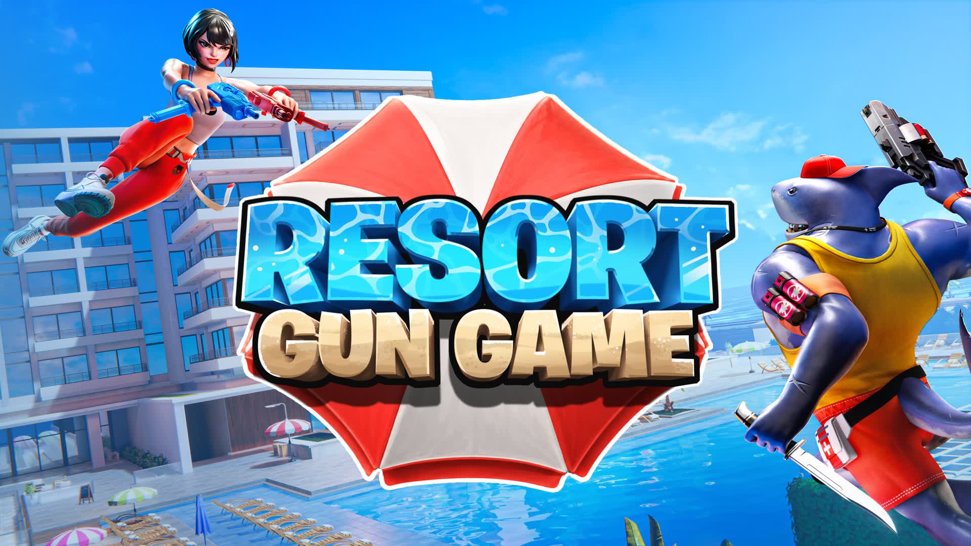 Resort Gun Game — Fortnite Creative map