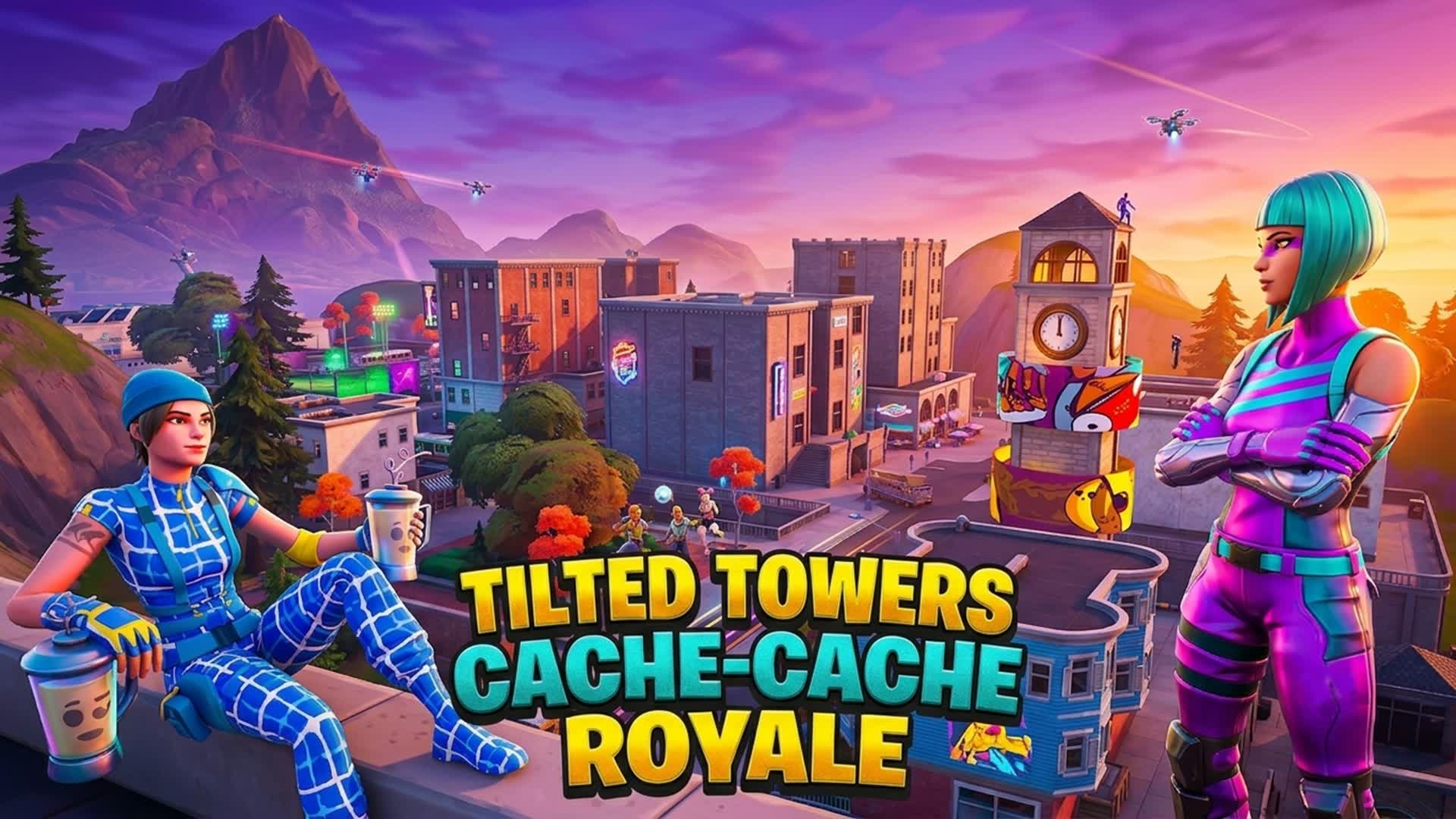 CACHE CACHE ROYAL TILTED TOWER ORRYLIVE — Fortnite Creative map
