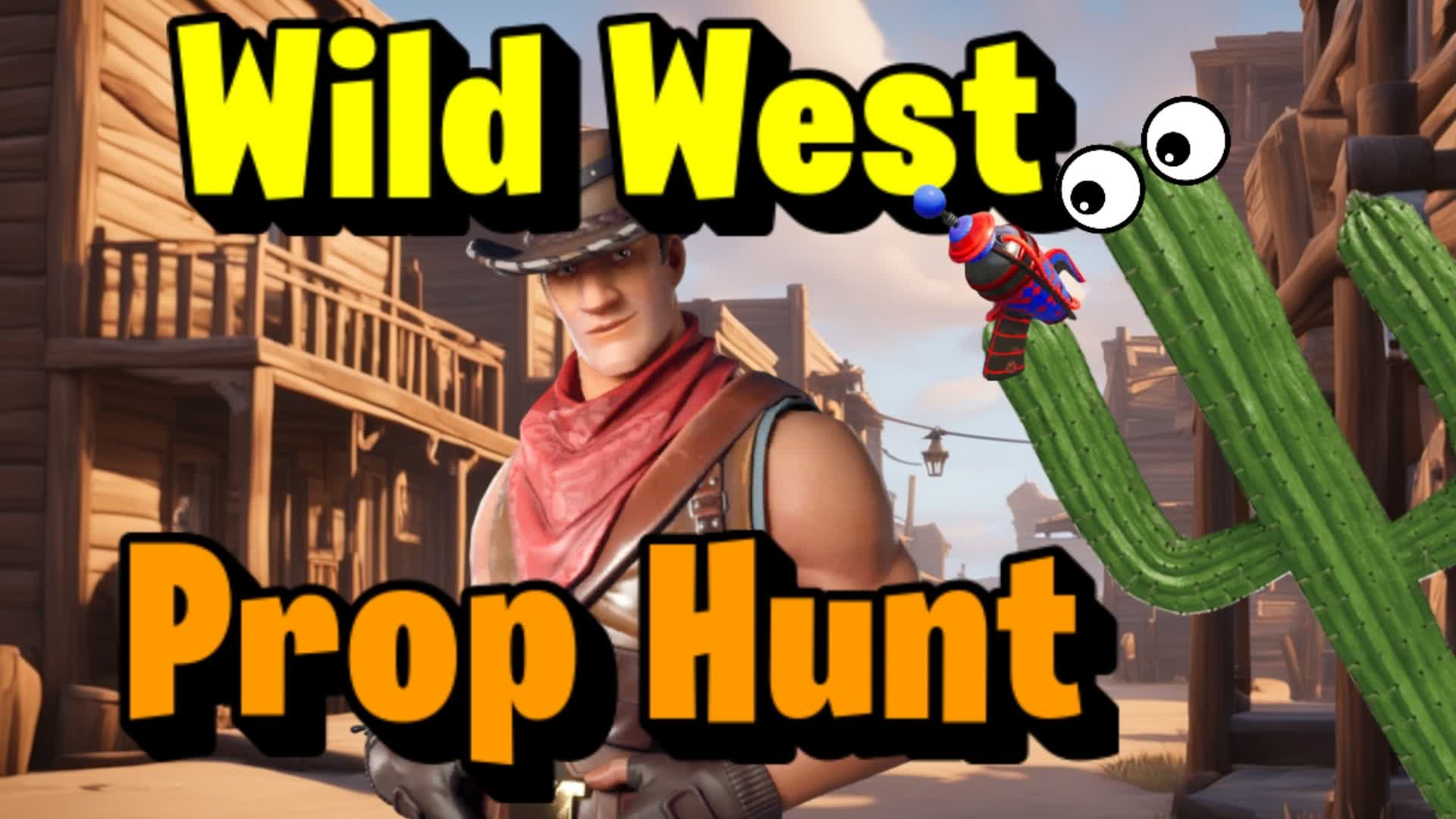 Wild West Prop Hunt — Fortnite Creative map