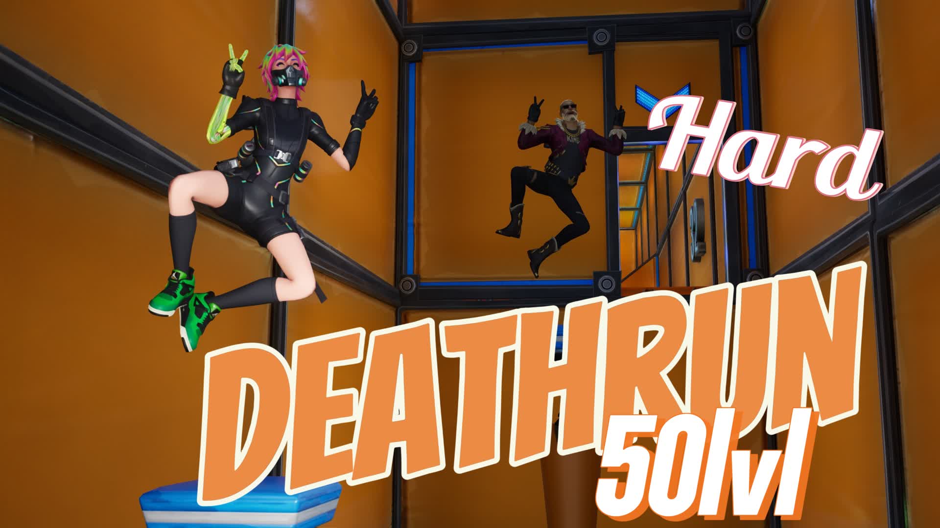 Hard Deathrun — Fortnite Creative map