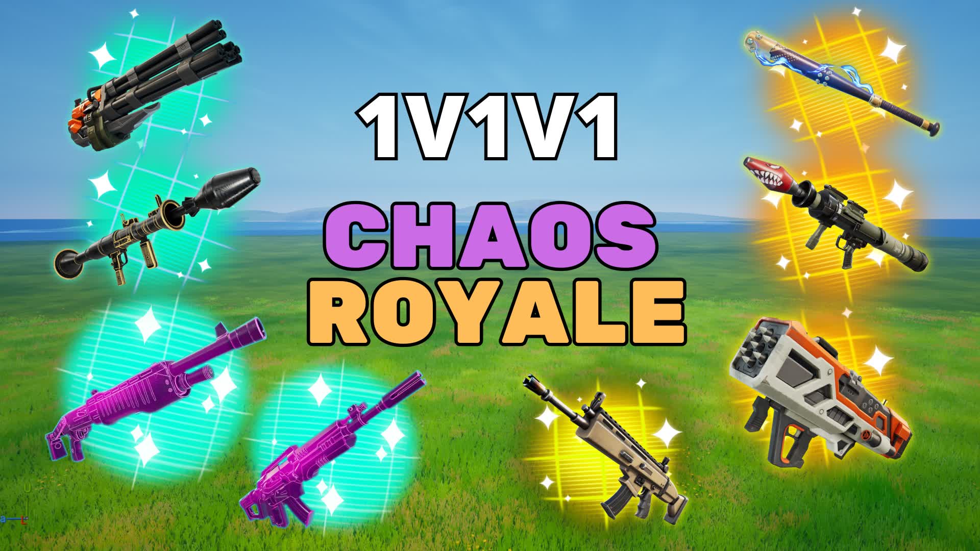 1V1V1 CHAOS ROYALE FREE FOR ALL β Fortnite Creative map