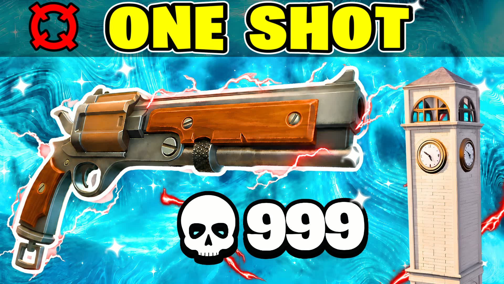 GUN GAME ONE SHOT (1v1v1) โ Fortnite Creative map