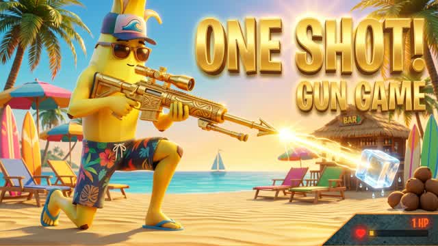 ๐ดParadise River: Gun Game๐ฏ โ Fortnite Creative map