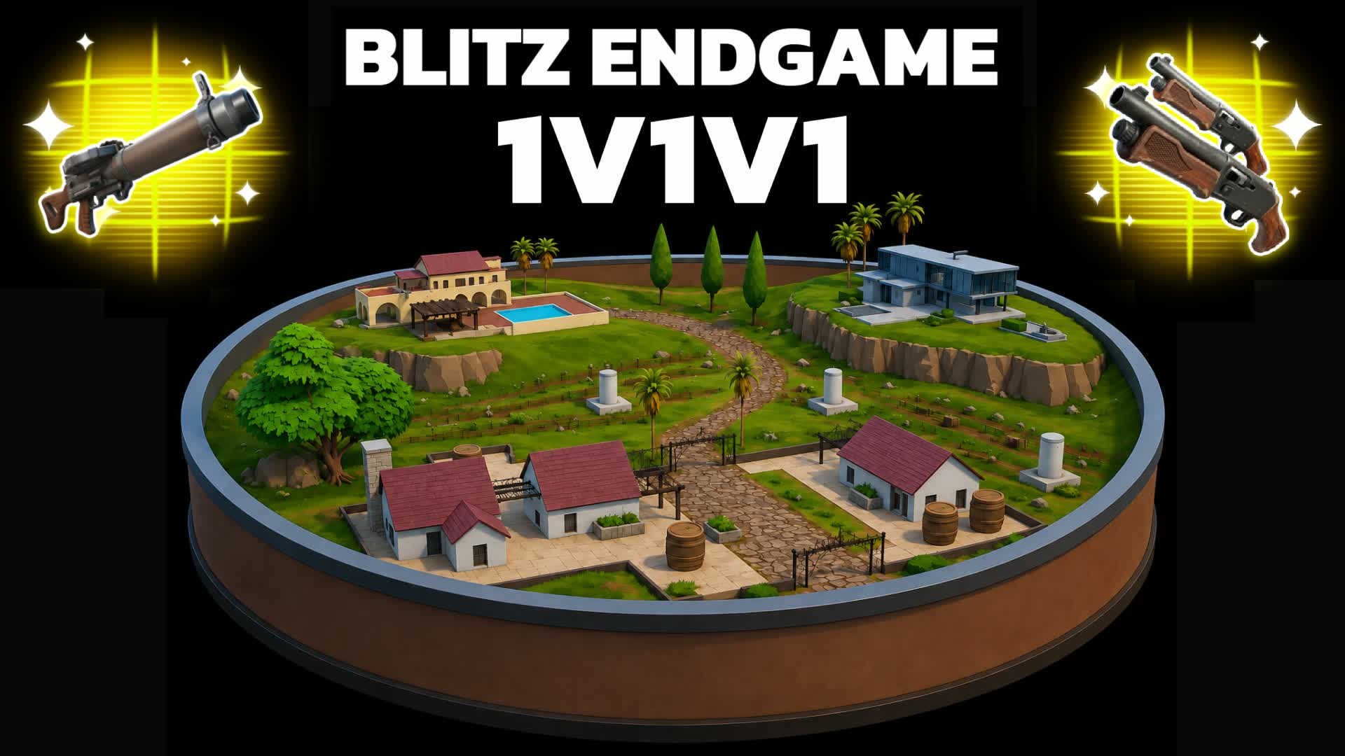 1v1v1 Blitz Realistic Free For All — Fortnite Creative map