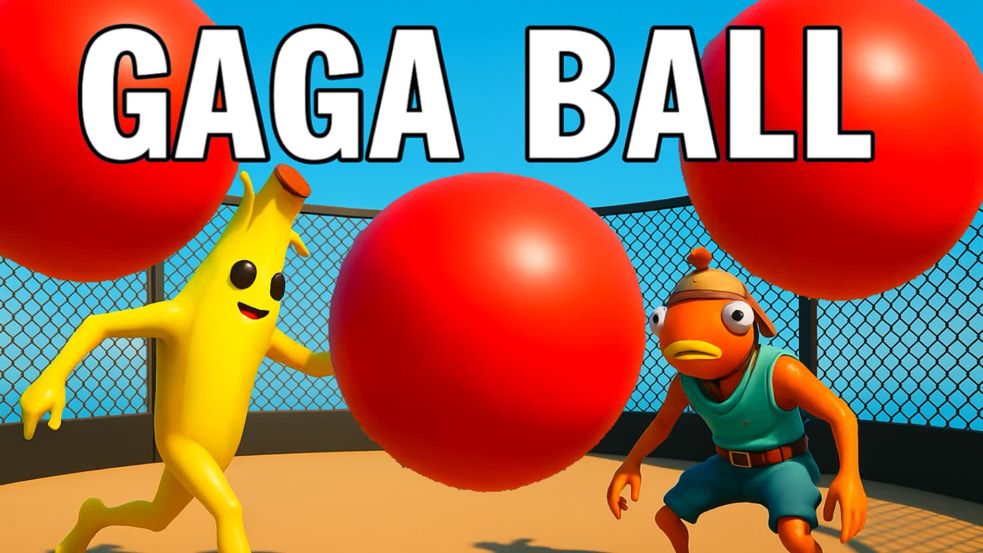GAGA BALL π΄ TRIPLE MEGA BALL Party Game β Fortnite Creative map