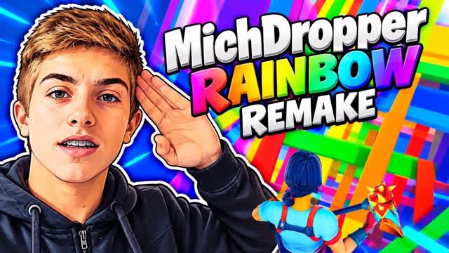 RAINBOW DROPPER 2.0 REMAKE CROUTON MICH — Fortnite Creative map
