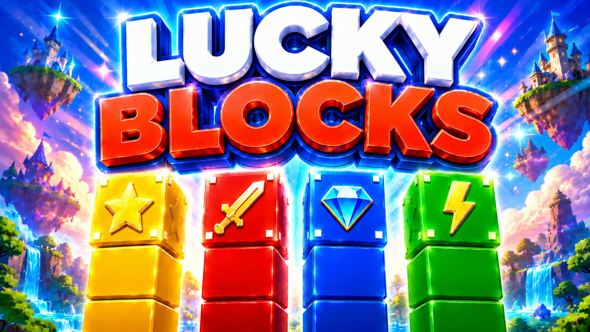 PILLARS LUCKY BLOCK PILLERS PILARS 1V1V1 β Fortnite Creative map
