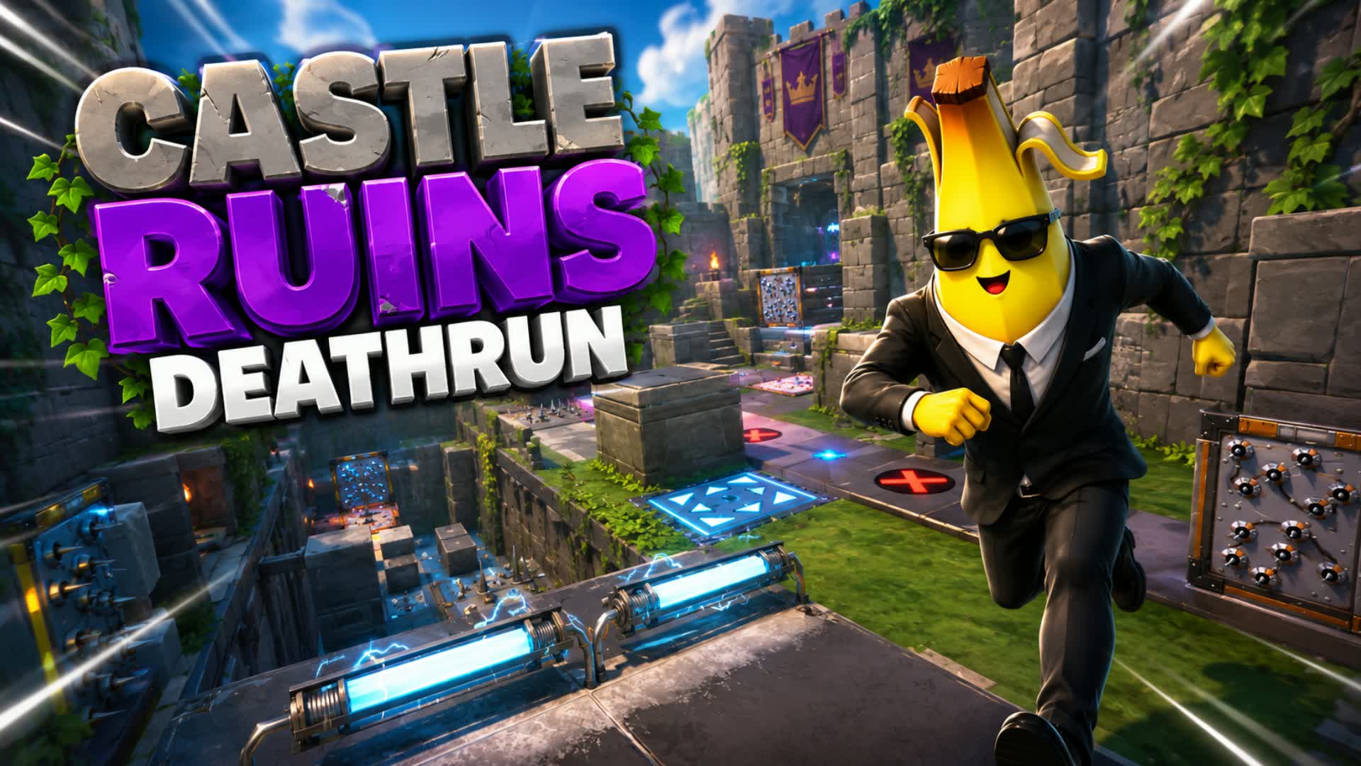 Castle Ruins Deathrun — Fortnite Creative map