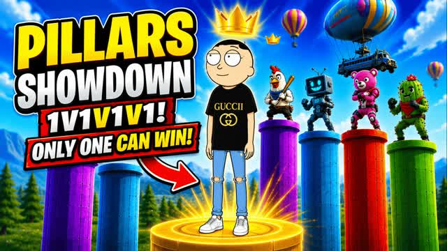 Guccii Morty Pillars pillers pilars pilr — Fortnite Creative map