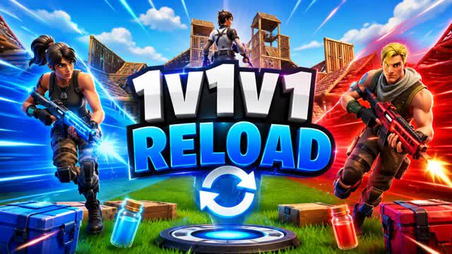 1V1V1 RELOAD - OPEN-WORLD COMBAT — Fortnite Creative map