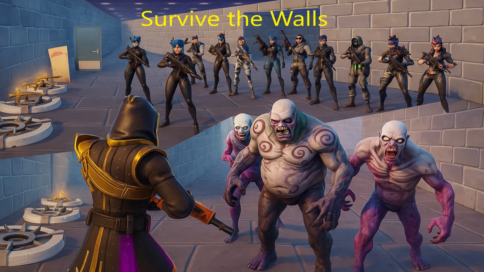 Survive the Walls — Fortnite Creative map