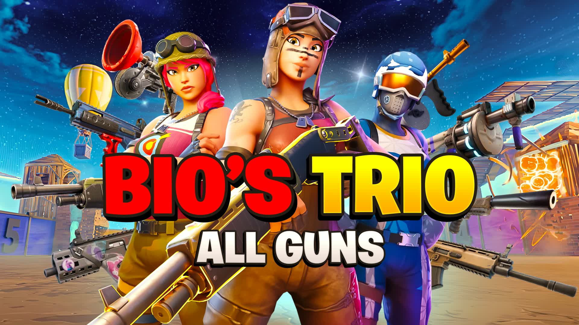 💚BIOS TRIO - ZONE WARS - ALL GUNS🌀 — Fortnite Creative map