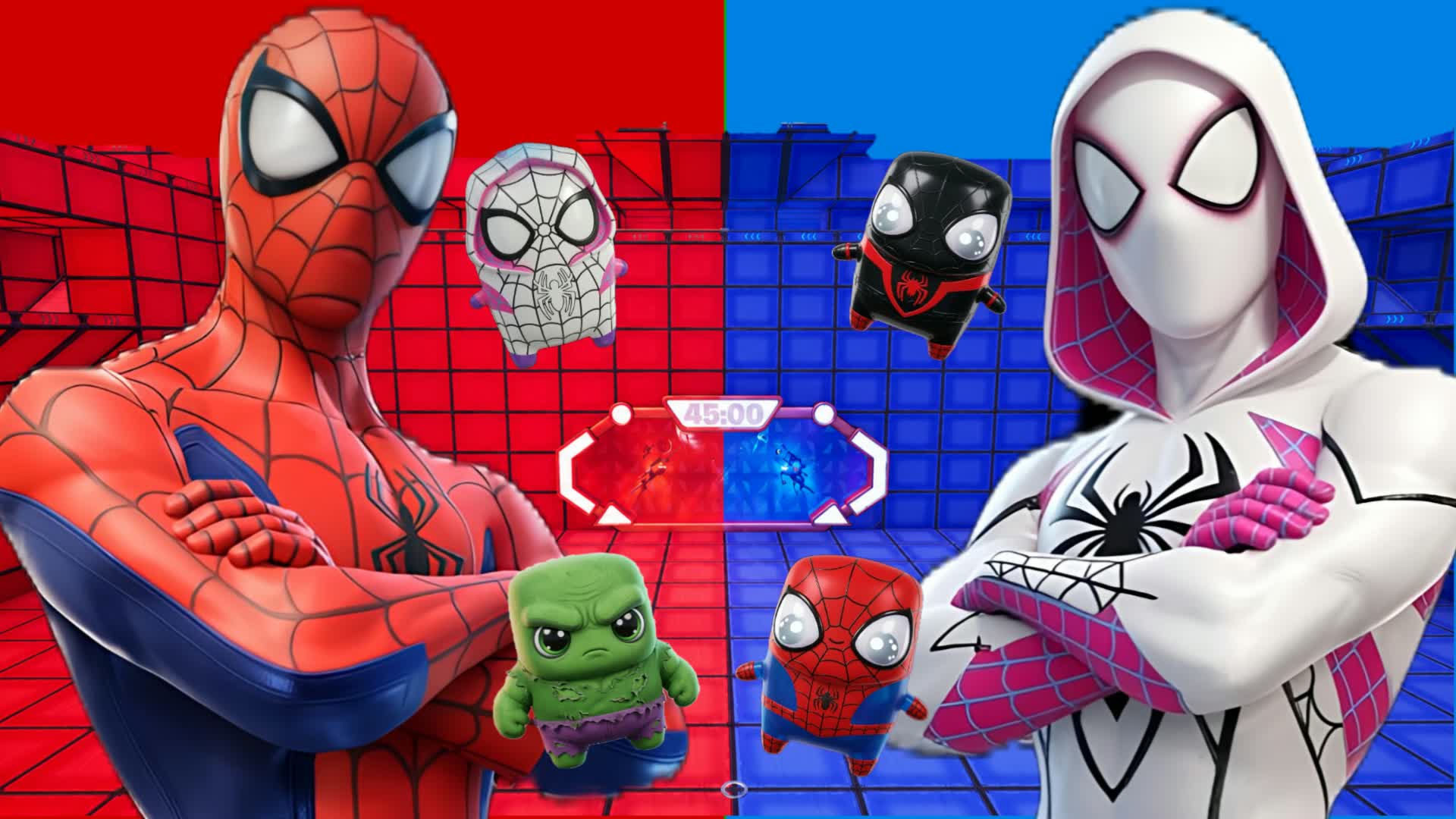 BRAND NEW SPIDER RED VS BLUE β Fortnite Creative map
