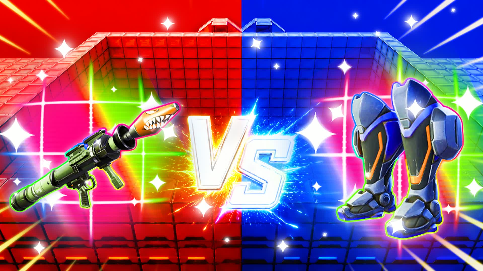 RED VS BLUE 🔴🔵BE THE KING — Fortnite Creative map