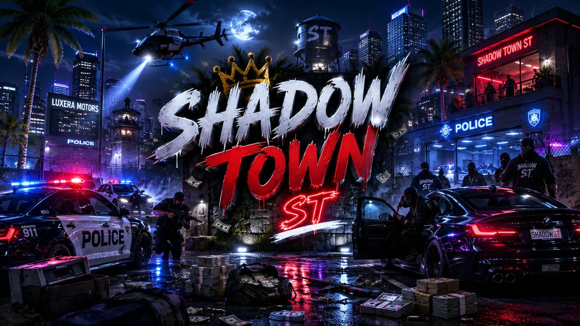 Shadow Town مدينة الضلال RP — Fortnite Creative map