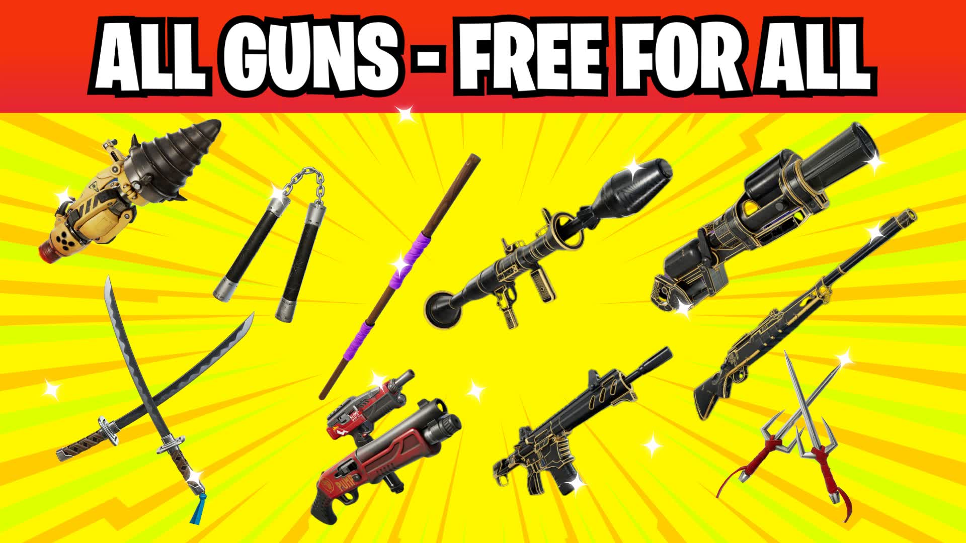 ALL GUNS β TMNT FFA β Fortnite Creative map