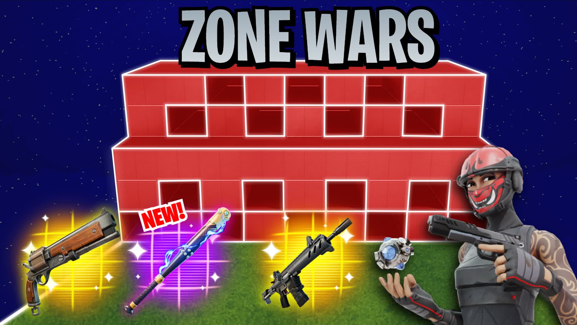 1v1v1 Zone Wars realistics — Fortnite Creative map