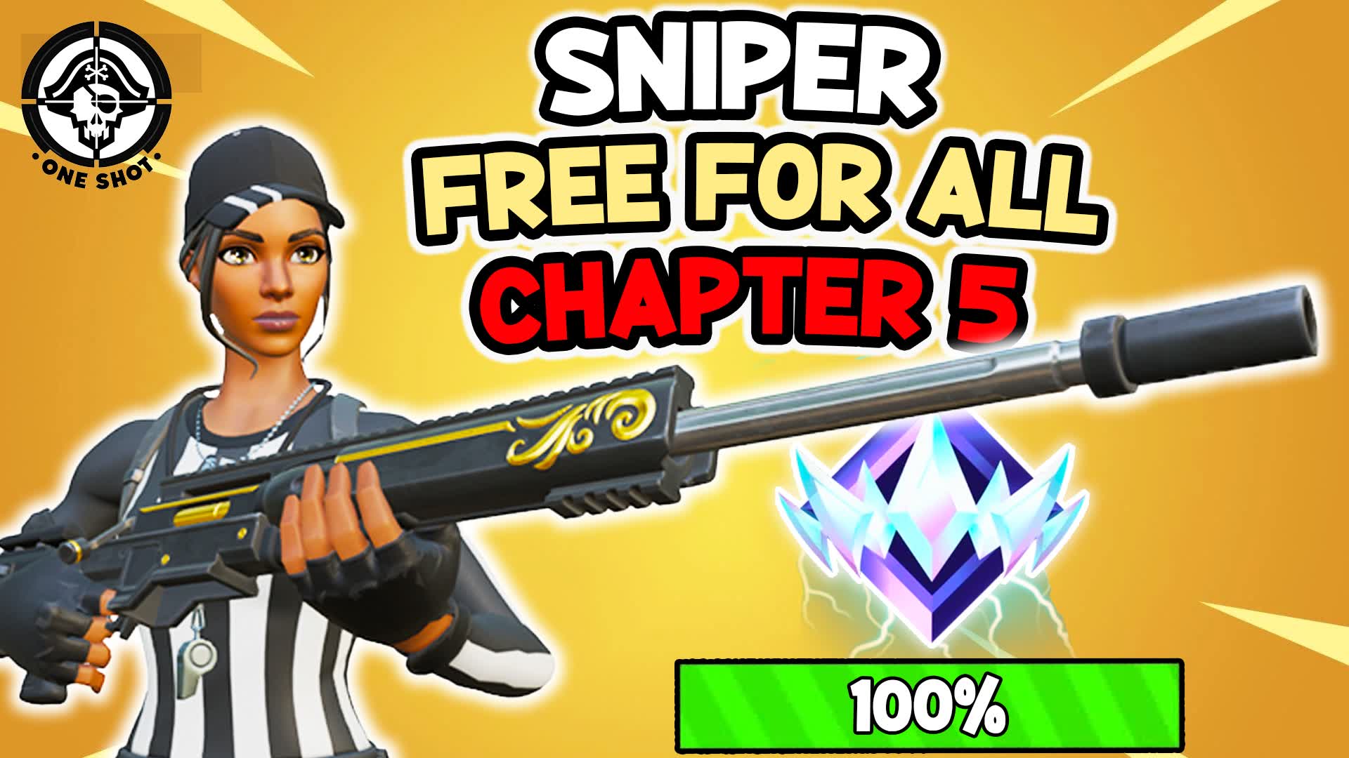 SNIPER ONE SHOT LOW GRAVITY π― RANKED β Fortnite Creative map
