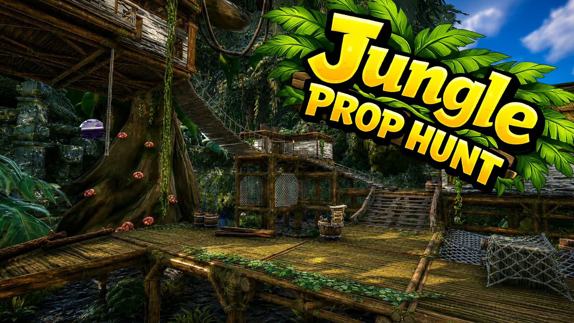 Jungle Prop hunt ジャングル小道具かくれんぼ — Fortnite Creative map