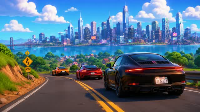 Squid Game City Drive ๐ FFA โ Fortnite Creative map