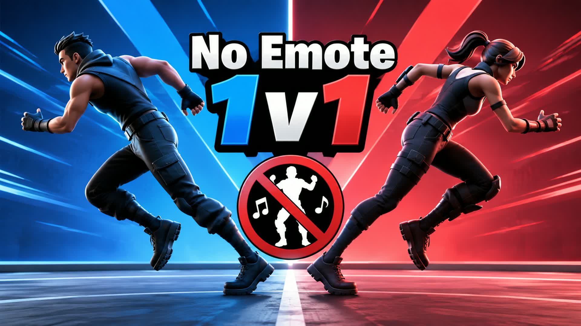 No Emote 1v1 — Fortnite Creative map