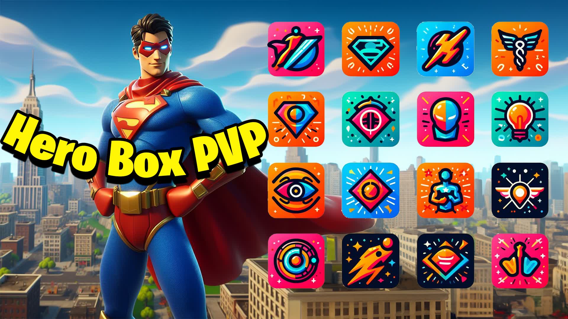 π¦Έ Super Hero Box Fight PVP π¦ β Fortnite Creative map