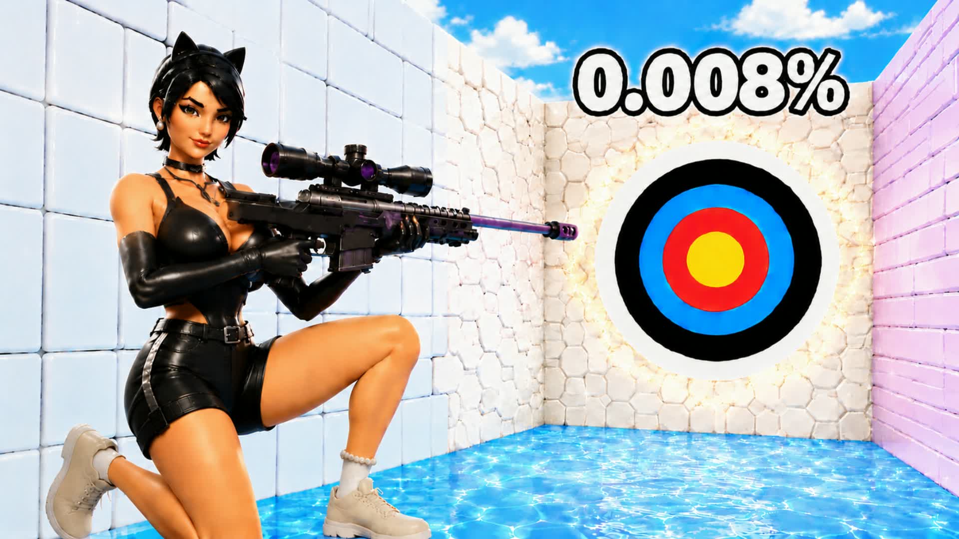 ๐ง PRETTY BAT YOUNG TRICKSHOT PARKOUR ๐ฆ โ Fortnite Creative map