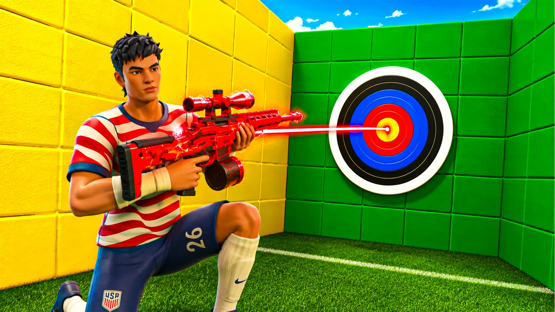 TRICKSHOT PARKOUR LAMINE YAMAL — Fortnite Creative map