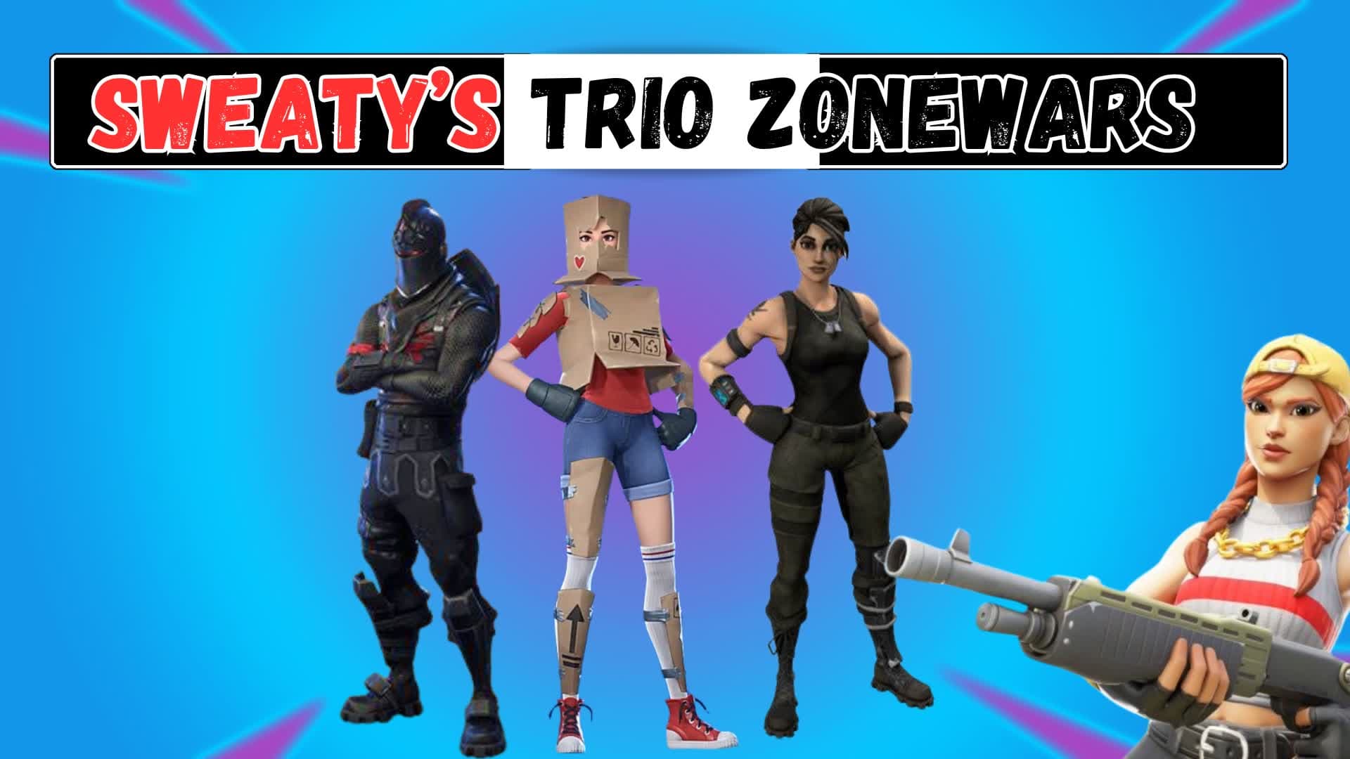 Trio Zone Wars — Fortnite Creative map