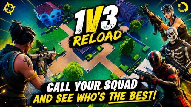 NEW COMBAT, 1v3 RELOAD — Fortnite Creative map