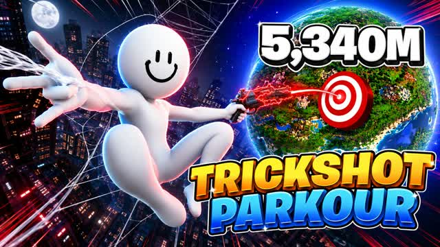 🕸️SPIDER TRICK SHOT PARKOUR ⭐️🎯 — Fortnite Creative map