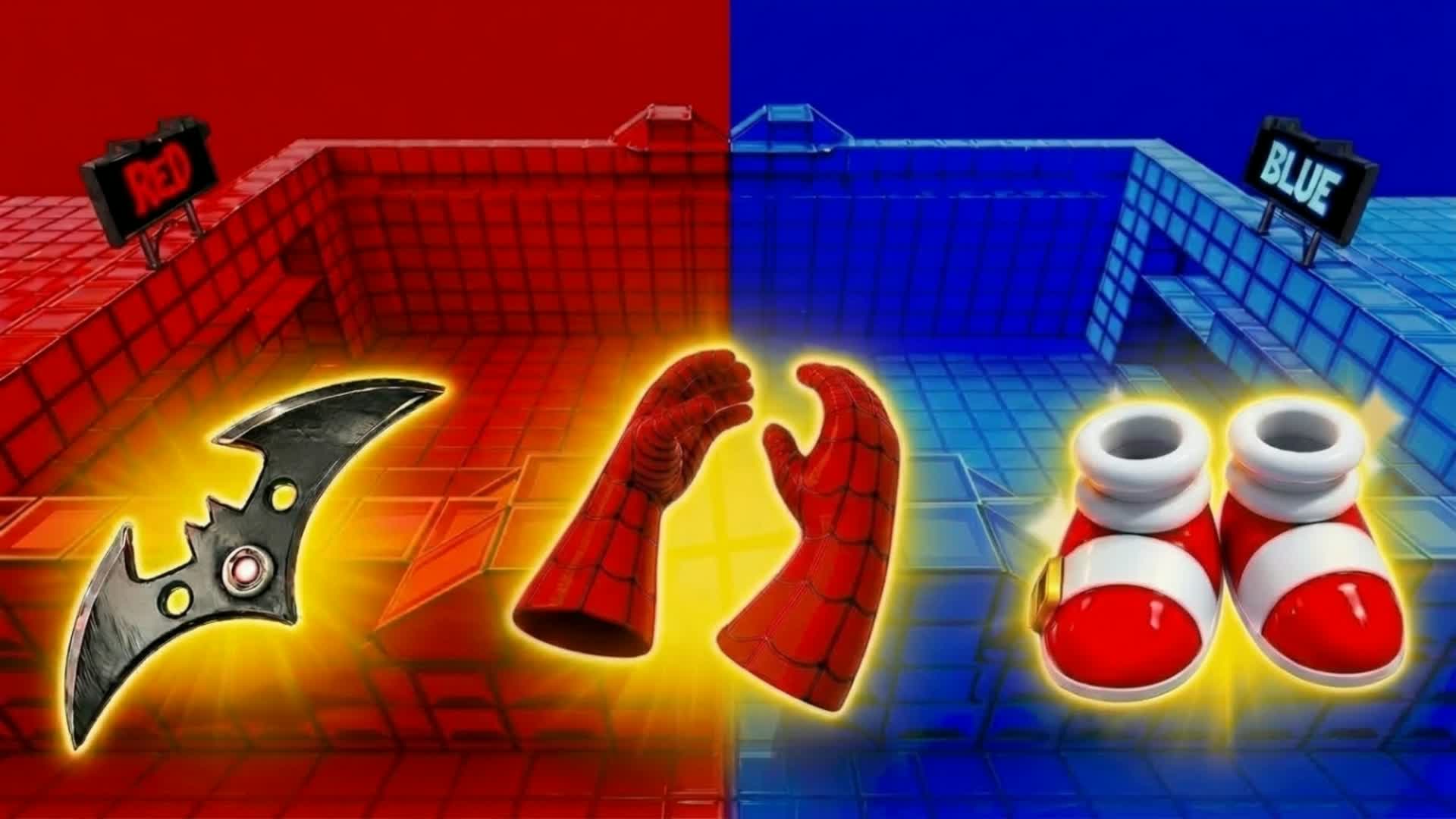 RED VS BLUE π΄π΅ TOTAL SUPER FUN β Fortnite Creative map
