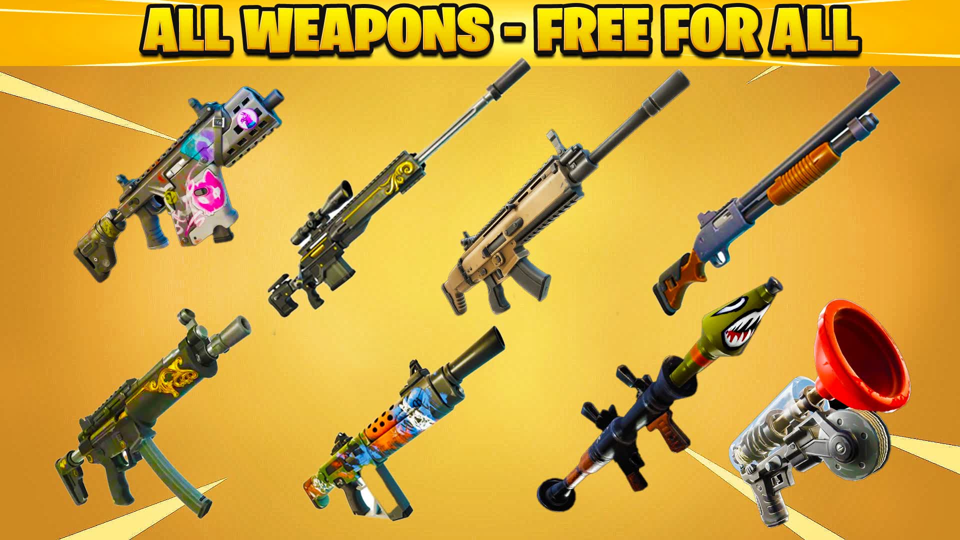 FFA - FREE FOR ALL - ALL WEAPONS — Fortnite Creative map