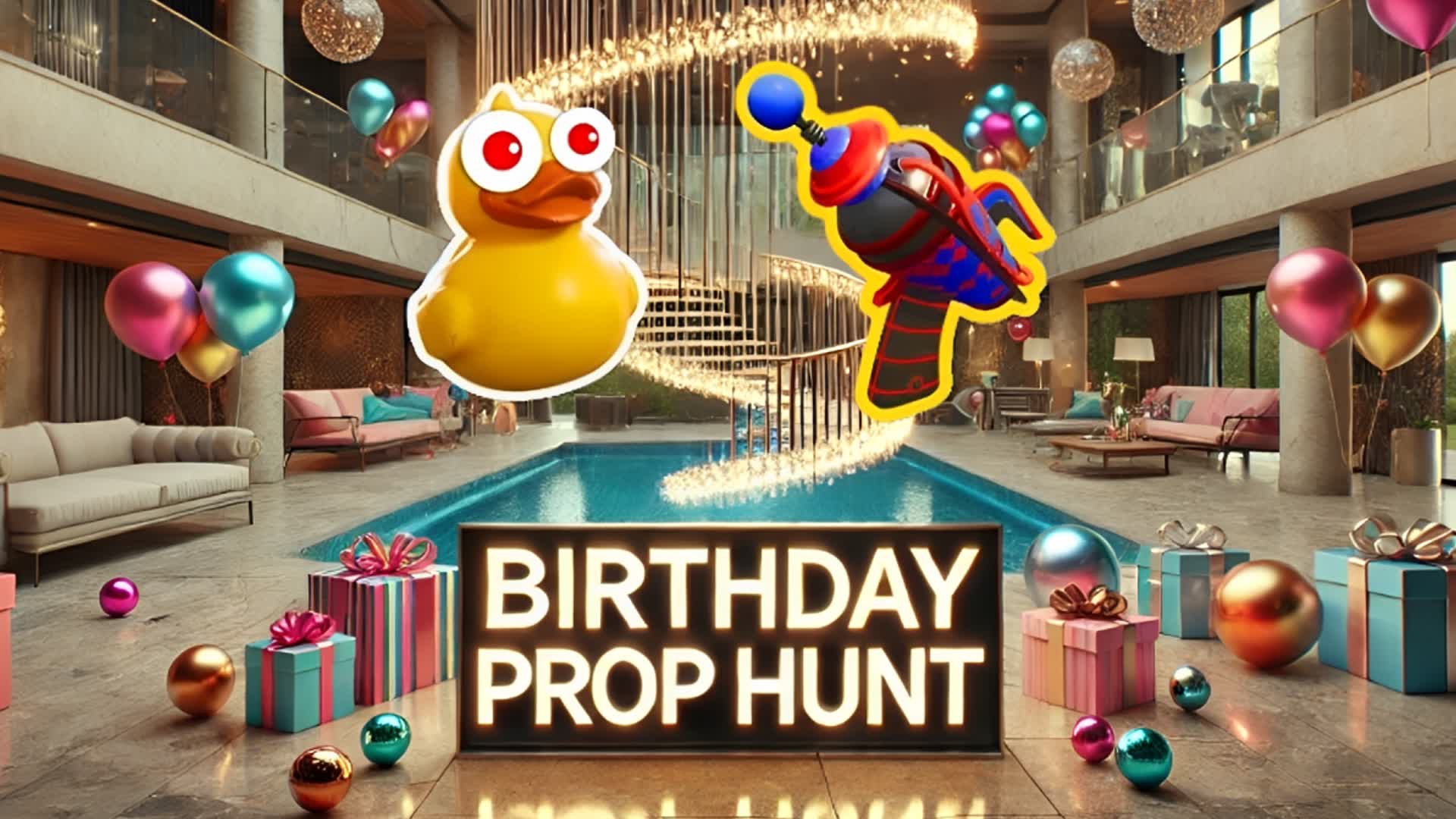 BIRTHDAY PROP HUNT — Fortnite Creative map