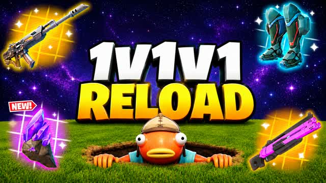 MEGA 1V1V1 RELOAD — Fortnite Creative map