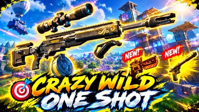 CRAZY WILD SNIPER ONE SHOT ๐ฏ โ Fortnite Creative map