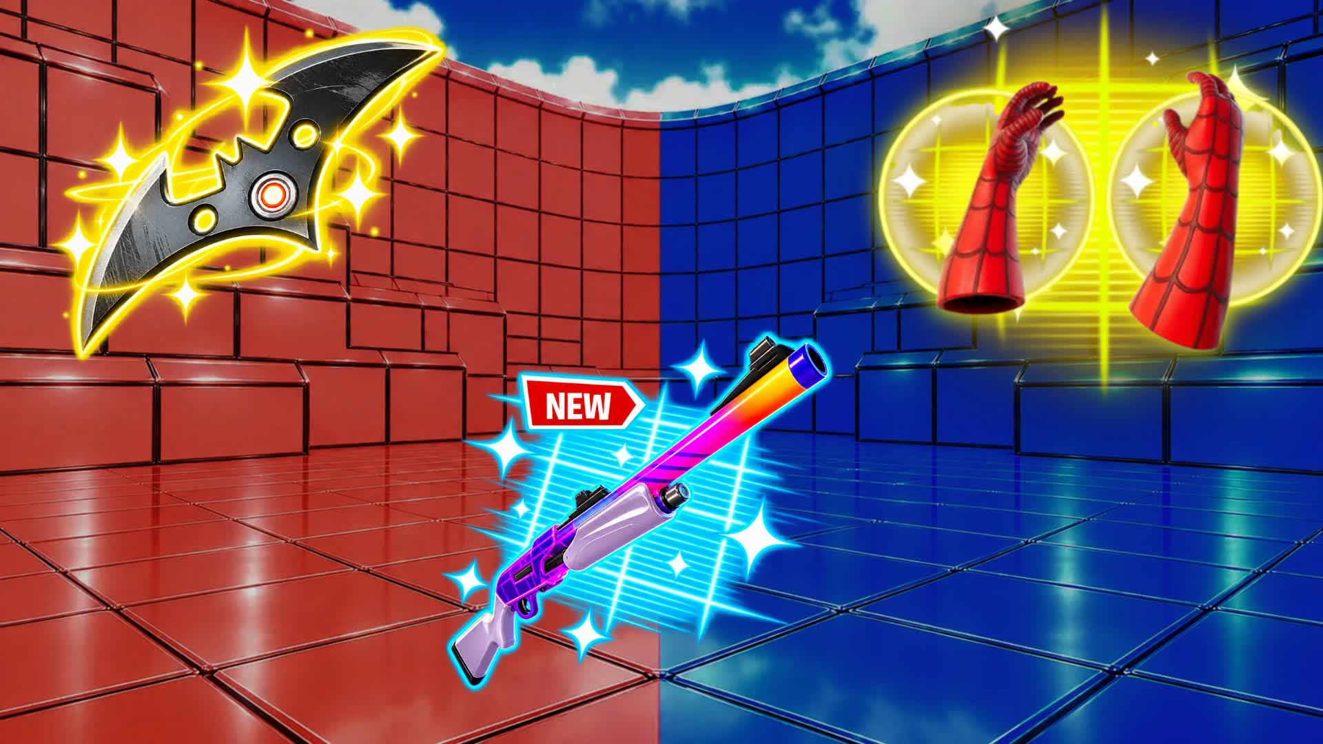 RED VS BLUE 🔴🔵COINFLIP — Fortnite Creative map