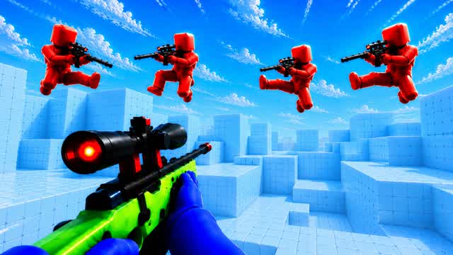 RED VS BLUE 🔴🔵BIG BOMB! — Fortnite Creative map