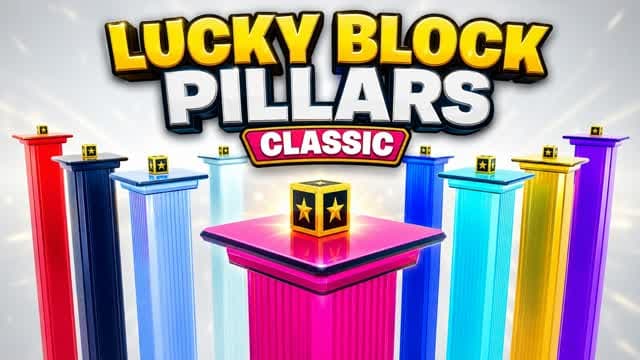 Lucky Block Pillars Classic — Fortnite Creative map
