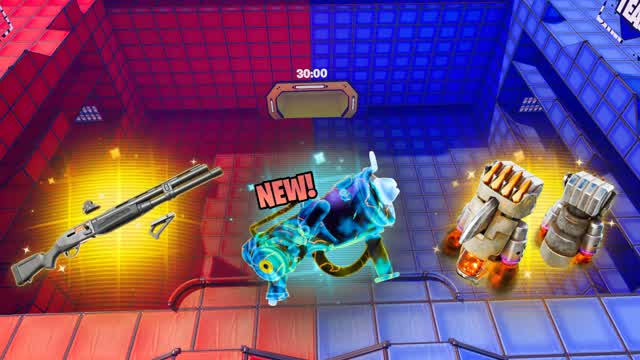 RED VS BLUE 🔵🔴(FREE MYTHICS) — Fortnite Creative map