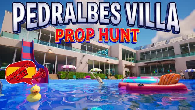 ๐คช LUXURY VILLA PROP HUNT & CACHE CACHE โ Fortnite Creative map