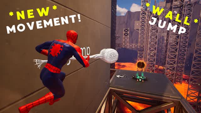WALL JUMP DEATHRUN — Fortnite Creative map