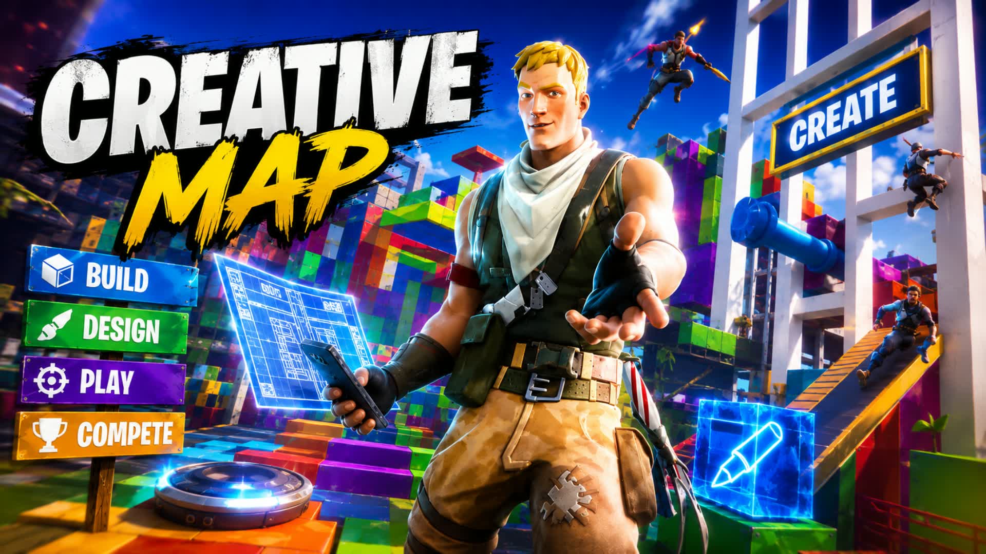 Impossible Deathrun 10 level — Fortnite Creative map