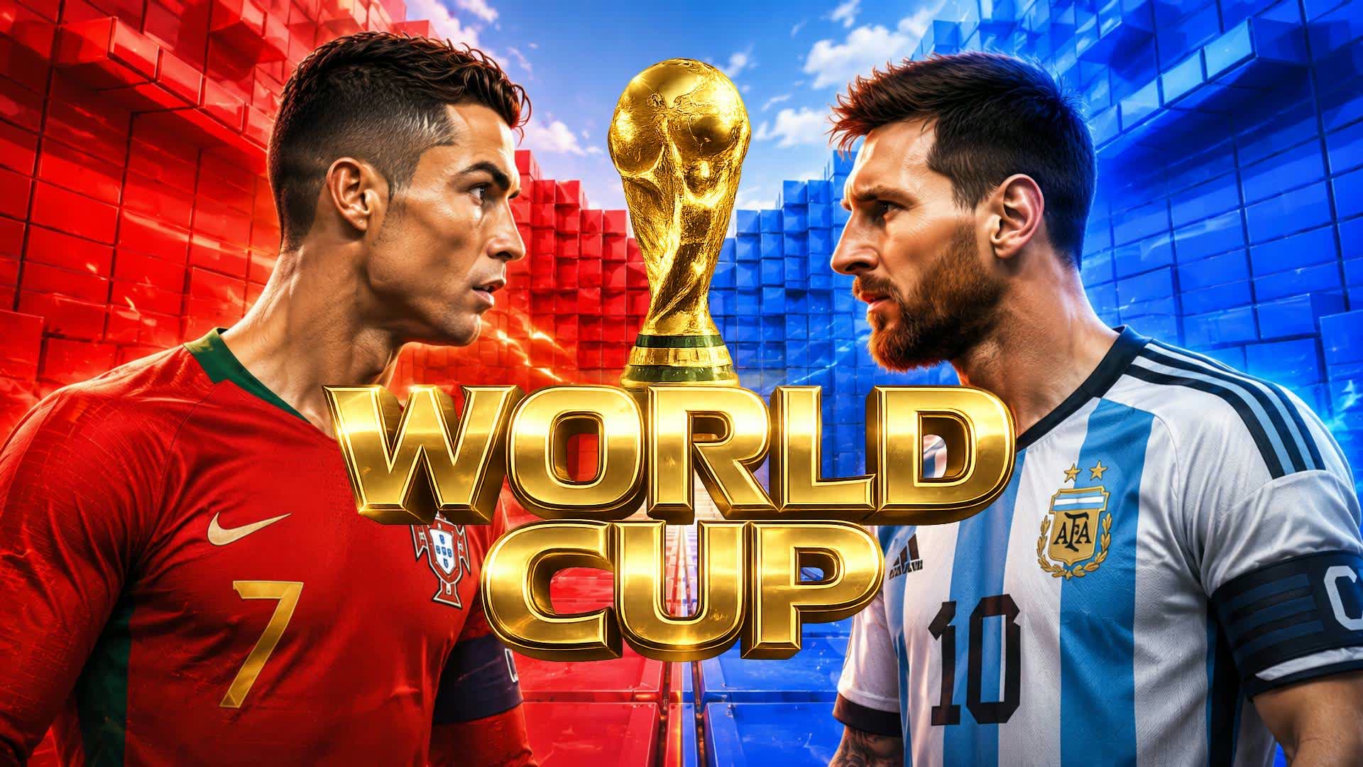 RED VS BLUE π΄π΅ MESSI VS RONALDO BY RVB β Fortnite Creative map