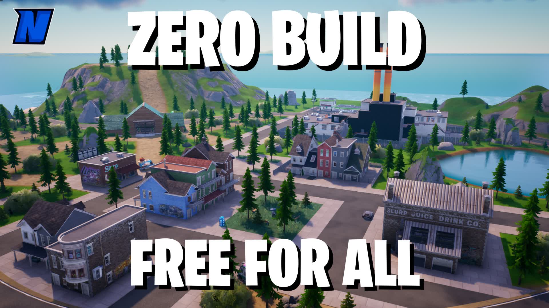 Zero Build Free For All - ALL GUNS — Fortnite Creative map