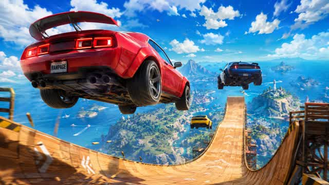 CAR GAME - MEGA RAMP - CARS — Fortnite Creative map
