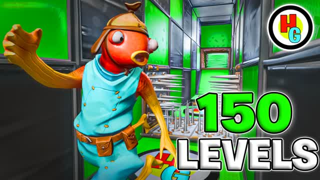 ✨ EASY DEATHRUN 150 LEVELS ✨ — Fortnite Creative map