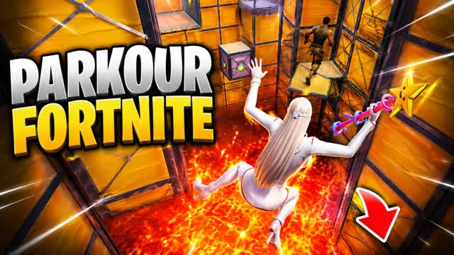 parkour in lava — Fortnite Creative map