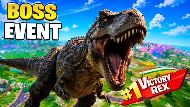 T-REX BOSS BATTLE EVENTπ¦ DYNO β Fortnite Creative map